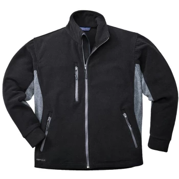 image of TX40BKRM - sz M Texo Heavy 2 Tone Fleece - Black - Portwest