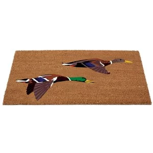 image of Gardman Flying Ducks Coir Doormat