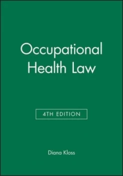 Image of Occupational Health Law by Diana Kloss Hardback