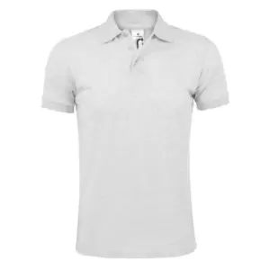 Image of SOLs Mens Prime Pique Plain Short Sleeve Polo Shirt (4XL) (Ash)