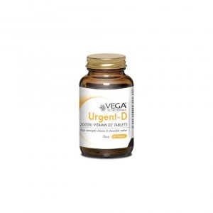 Image of Vega Urgent D 2000iu Chewable Tablets - Blackcurrant 60s