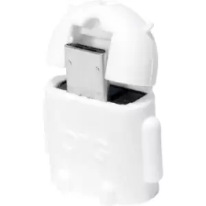 Image of LogiLink USB 2.0 Adapter [1x USB 2.0 connector Micro B - 1x USB 2.0 port A] AA0063 incl. OTG function