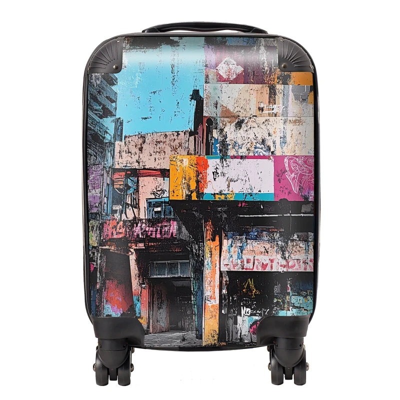 Image of Designer Luggage Jasper Reed: 00012 Suitcase Size: Medium Multicolor Unisex Medium