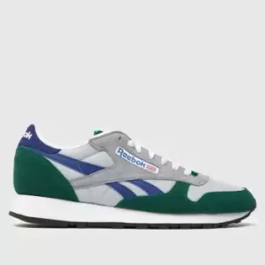 Image of Reebok Dark Green Classic Leather Trainers
