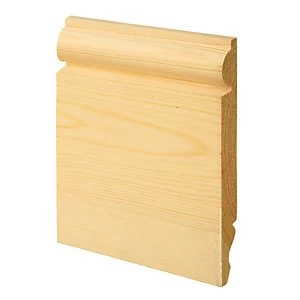 Image of Wickes Dual Purpose TorusOgee Pine Skirting 19 x 167 x 3600mm Pack 2