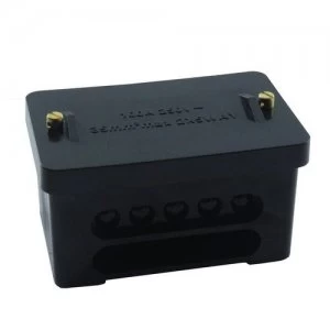 Image of Greenbrook 2 x 5 Way DP 100A Service Connector Block - Black