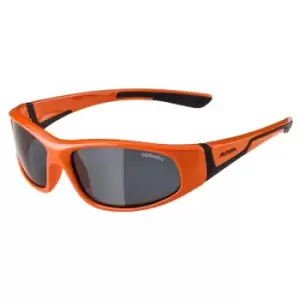 image of Alpina Flexxy Junior Glasses Orange/Black Black Lens