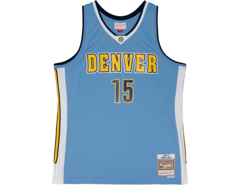 Image of Mitchell And Ness Nba Denver Nuggets 2016-2017 Nikola Jokić Swingman Jersey Blue M