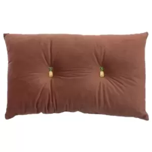 Image of Paoletti Pineapple Pre-filled Cushion Polyester Blush
