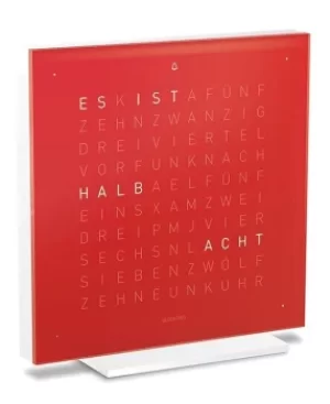 Image of QLOCKTWO Touch Pure Cherry Cake Table Clock