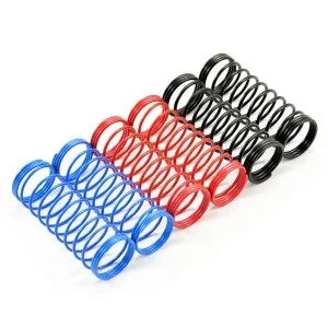 Image of Fastrax 1/10Th 85Mm Spring Set Soft/Blue,Med/Red,Hard/Black