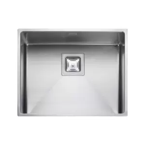 Image of Single Bowl Undermount Stainless Steel Kitchen Sink - Rangemaster Kube