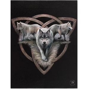 Image of Small Wolf Trio Canvas Picture by Anne Stokes