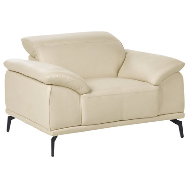 Image of Beliani Armchair Vejen Faux Leather Beige