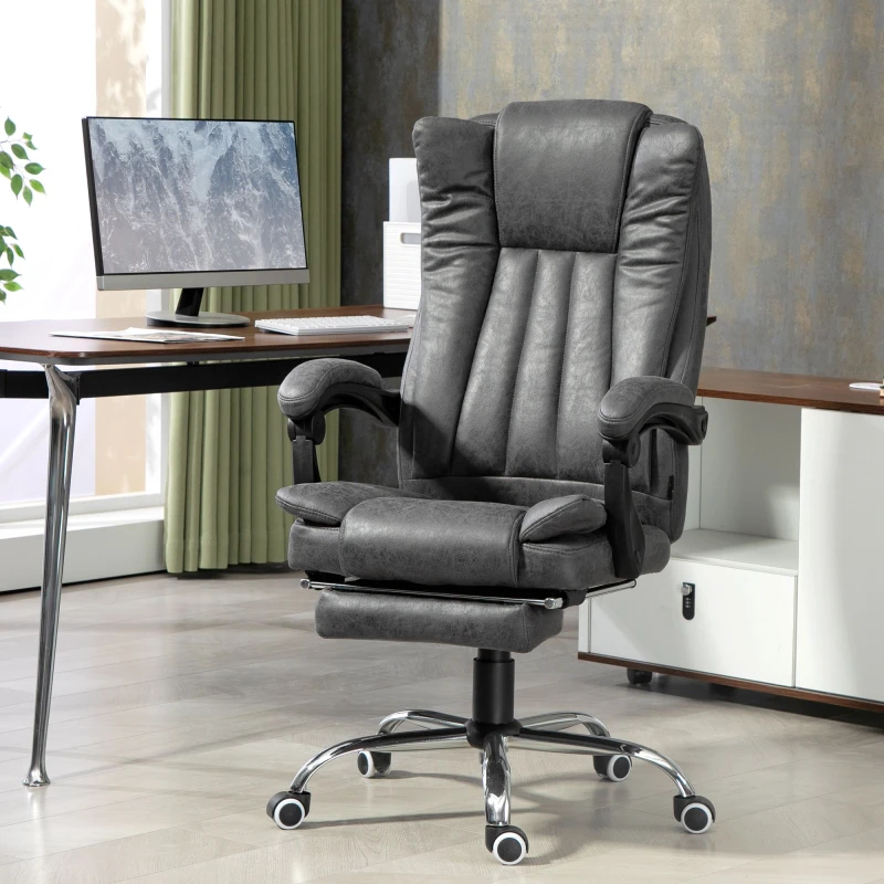 Image of Vinsetto 6-point Vibrating Heat Massage Chair - Grey 921-246V71CG