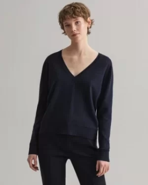 Image of GANT Light Cotton V-neck Sweater