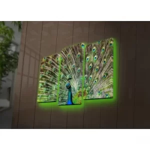 Image of 3PATDACT-11 Multicolor Decorative LED Lighted Canvas Painting (3 Pieces)