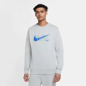 Image of Nike Sportswear Mens Fleece Crew - Grey