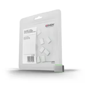 Image of Lindy USB Type C Port Blockers, green, 10pcs