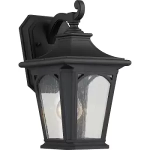 image of Outdoor IP44 Wall Light Sconce Mystic Black LED E27 60W Bulb External d02153