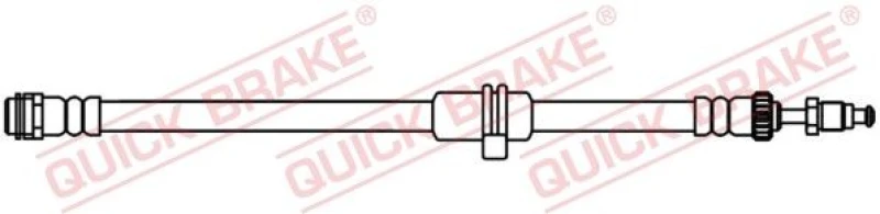 Image of QUICK BRAKE Brake hose QUICK BRAKE 32.353