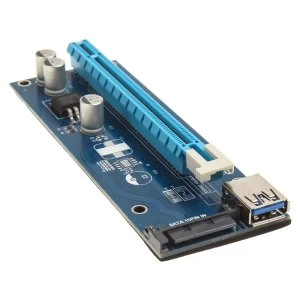 Image of Kolink PCI-E 1x to 16x Powered Riser Card Mining Rendering-Kit SATA - 60cm