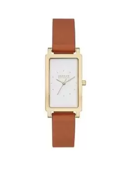 Skagen Hagen Brown Leather Strap Watch