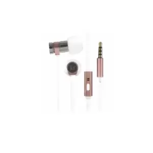 Image of KitSound Nova Headset Wired In-ear Calls/Music Pink gold