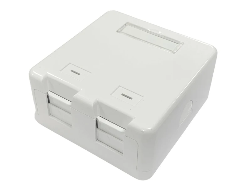 Image of Lanview LVN127767 socket-outlet 2 x RJ-45 White
