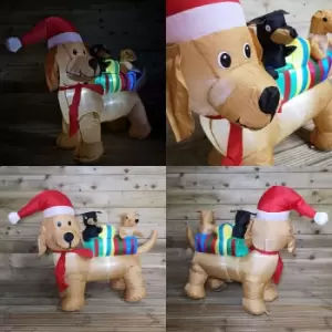 image of 1.2m Premier Christmas Outdoor LED Inflatable Puppy