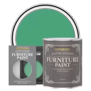 image of Rust-Oleum Satin Furniture & Trim Paint - EMERALD - 750ml