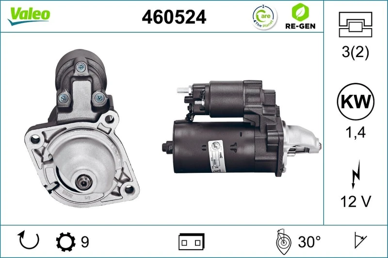 Image of Starter motor VALEO 460524