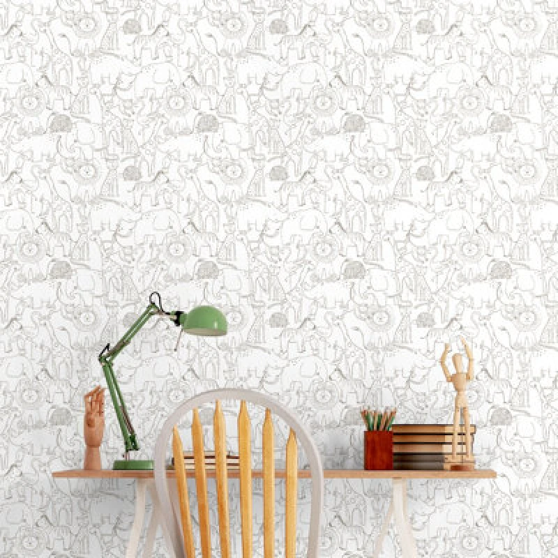 Image of Hoopla Walls Animal Doodle Smoke 10M Wallpaper