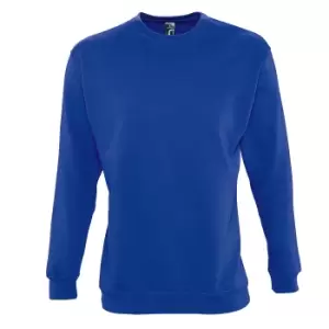 image of SOLS Mens Supreme Plain Cotton Rich Sweatshirt (3XL) (Royal Blue)