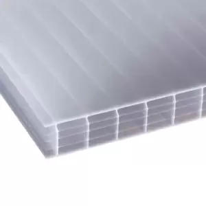 image of Corotherm Opal Effect Polycarbonate Multiwall Multiwall Roofing Sheet (L)4M (W)980mm (T)25mm