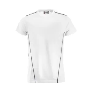 Image of Clique Unisex Adult Ice Sport T-Shirt (S) (White/Navy)