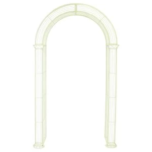 Image of Charles Bentley Wrought Iron Garden Arch - Pastel Green
