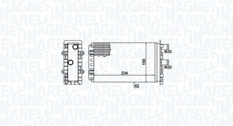 Image of MAGNETI MARELLI Heater matrix MAGNETI MARELLI 350218475000