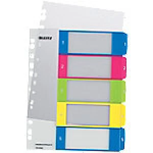 image of Leitz Index Tabs WOW A4+ Multicolour polypropylene