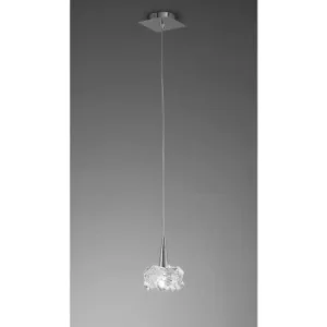 Image of Artic pendant light 1 bulb G9 Small, polished chrome