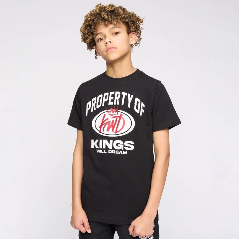 Image of Kings Will Dream Prop T-Shirt Black male 13-14
