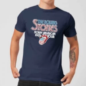 Image of Rolling Stones 81 Tour Logo Mens T-Shirt - Navy - L