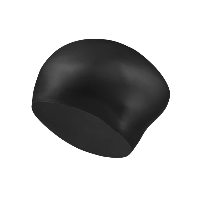 Image of Nike Long Hair Swimming Cap Adults Black unisex Ladies