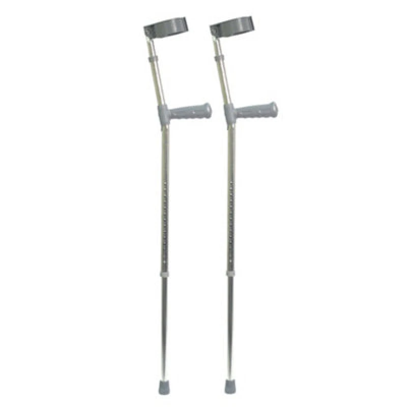 Image of Loops Medium PVC Wedge Handle Lightweight Aluminium Elbow Crutch 14+3 Height Settings Multi