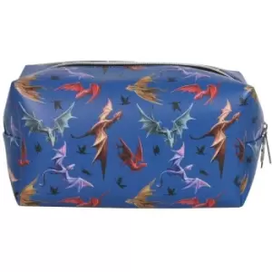 Image of Dragon Toiletry Bag (One Size) (Cobalt Blue) - Anne Stokes