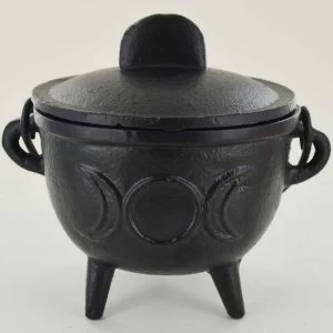 image of Triple Moon Cast Iron Cauldron (Medium)