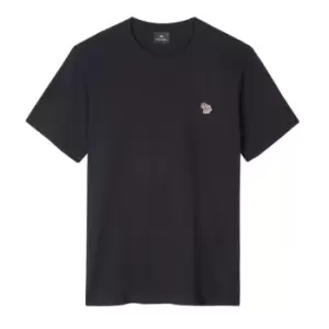 Image of Paul Smith Zebra Crew Neck T-Shirt - Blue