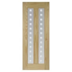 Image of Vertical 2 panel Clear pine Internal Door H1981mm W838mm