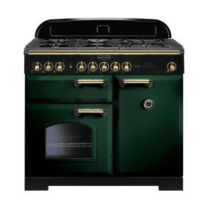 Image of Rangemaster 113820 CDL100DFFRG-B Classic Deluxe 100cm Dual Fuel Range Cooker Racing G-B