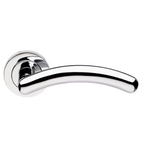 Image of Jedo Mailand Door Handle on Round Rose
